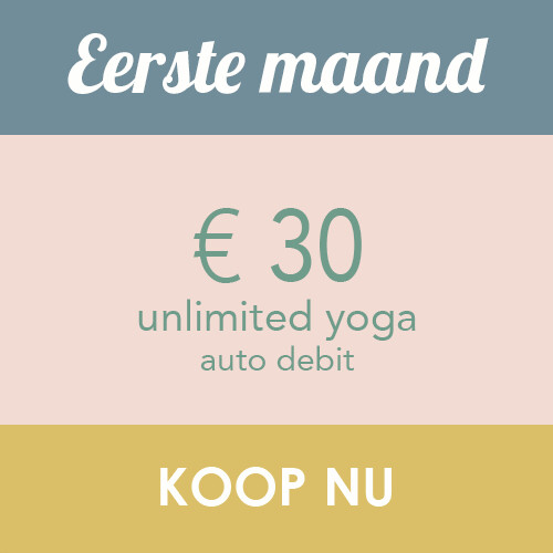 Unlimited Yoga - eerste maand Unlimited Yoga - eerste maand