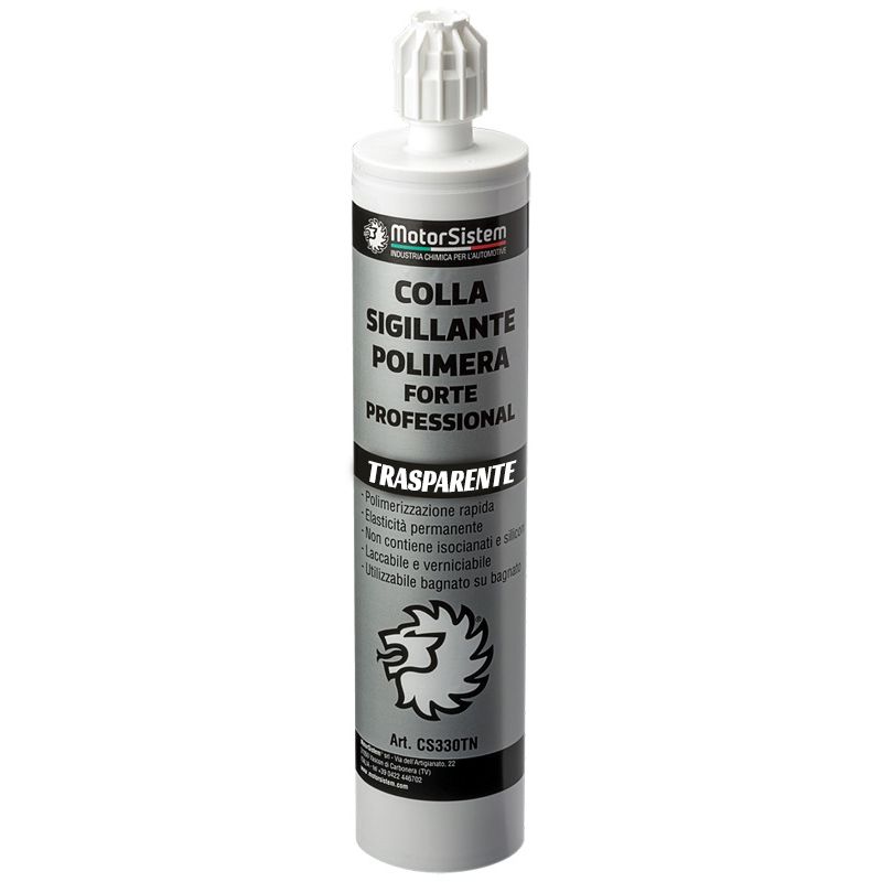 CS300TT COLLA SIGILLANTE TRASPARENTE POLIMERA FORTE PROFESSIONAL
