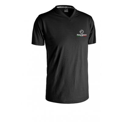 T-SHIRT COTONE NERO MOTORSISTEM