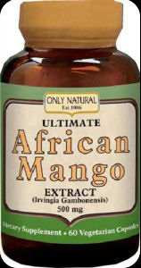 Ultimate African Mango Extract 500mg - 60 Caps- by Only Natural