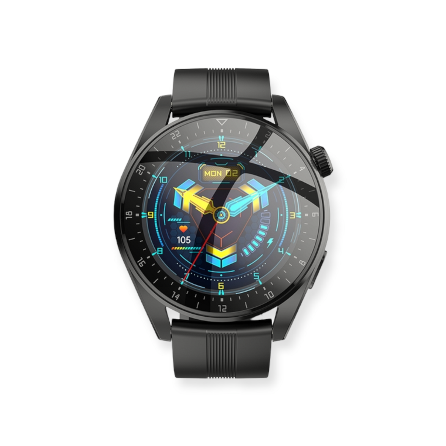 hoco Y9 smart watch ساعة هوكو, COLOR اللون: BLACK اسود