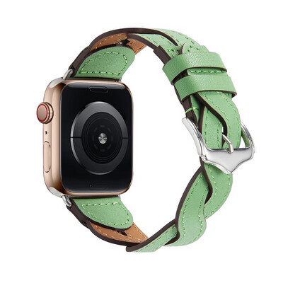 leather strap for apple باند جلد لساعة أبل