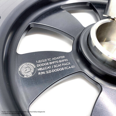 TOYOTA 2JZ TO DODGE 8HP70 / 8HP90 SCAT PACK / HELLCAT ADAPTER KIT
