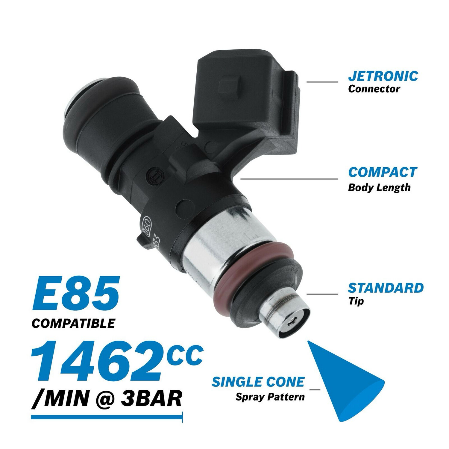 BOSCH 1650CC SHORT FUEL INJECTOR