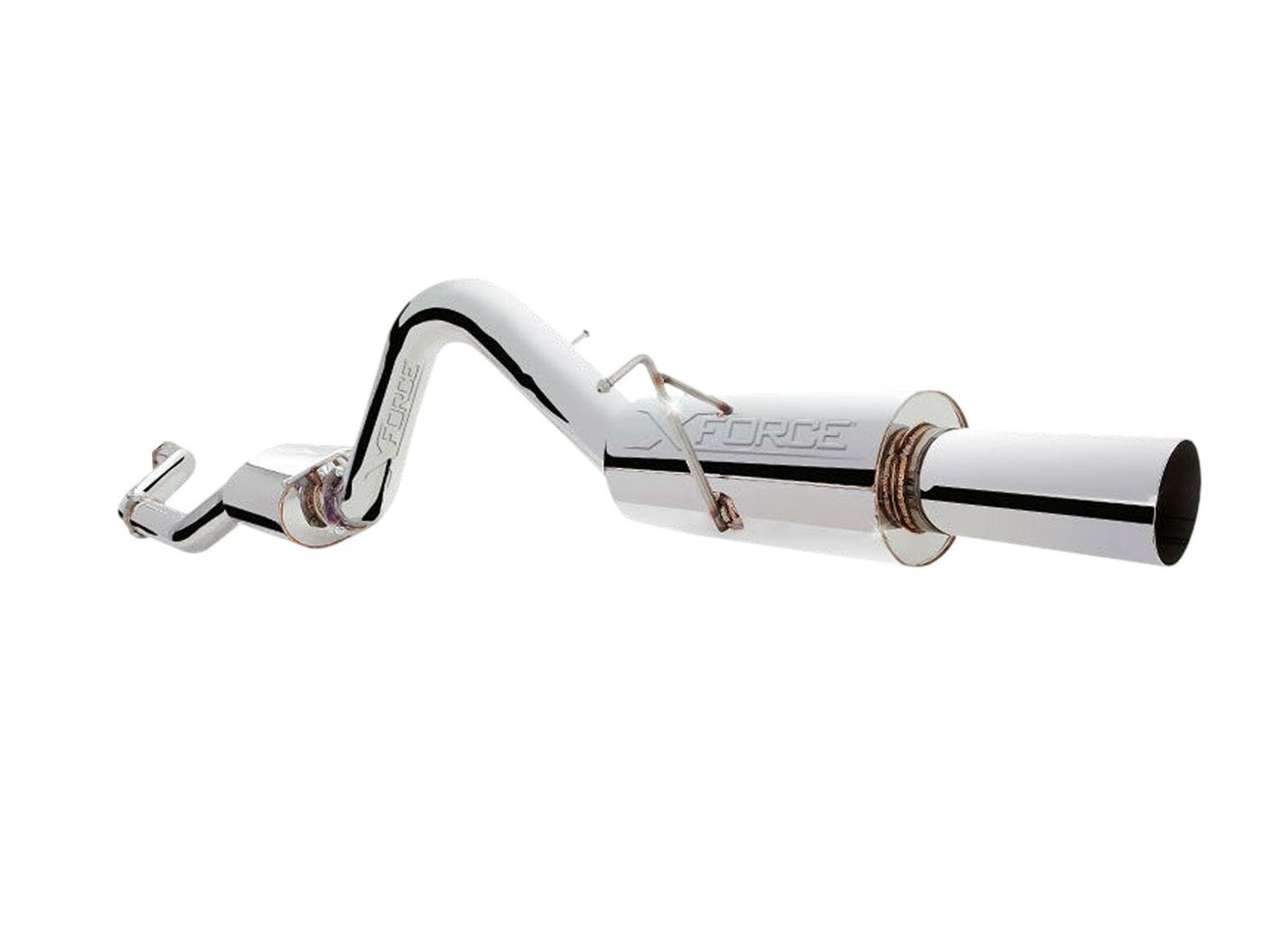 XForce 3.5&quot; Center with VAREX Rear, Raw 409 Stainless Cat-Back System - Fits OE Cat only (FG/FGX Falcon XR6 Turbo Ute 08-16)