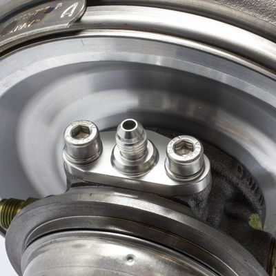 GARRETT GTX40-GTX55, G40, G42, G57 TURBO OIL FEED FLANGE "AN4"