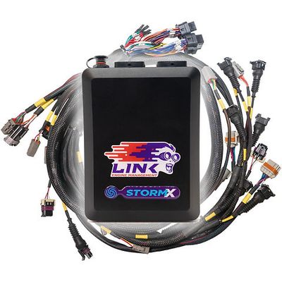 LINK G4X StormX ECU + Terminated LS Engine Harness Drive-by-Cable Bundle