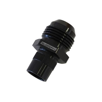 Aeroflow Press in Cover Breather Adapter -10AN - Black (Nissan V Covers)