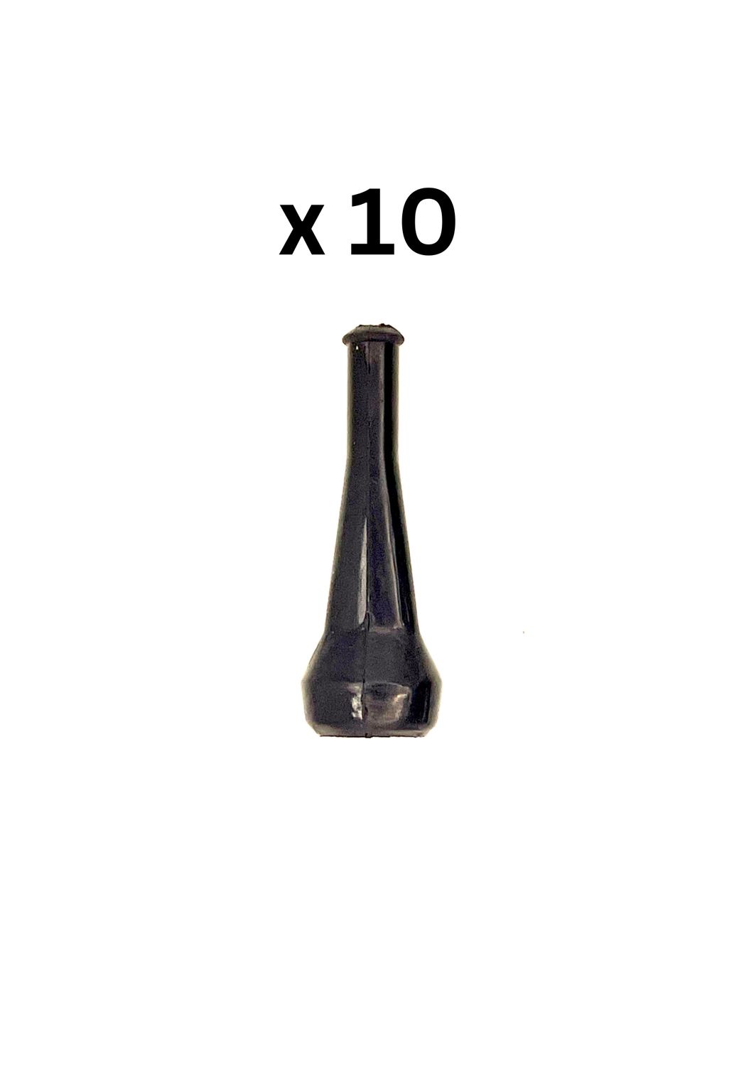 10 X STRAIGHT RUBBER BOOT