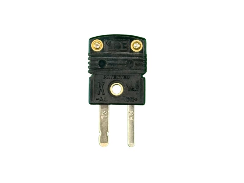 BLACK MALE K-TYPE THERMOCOUPLE EGT CONNECTOR