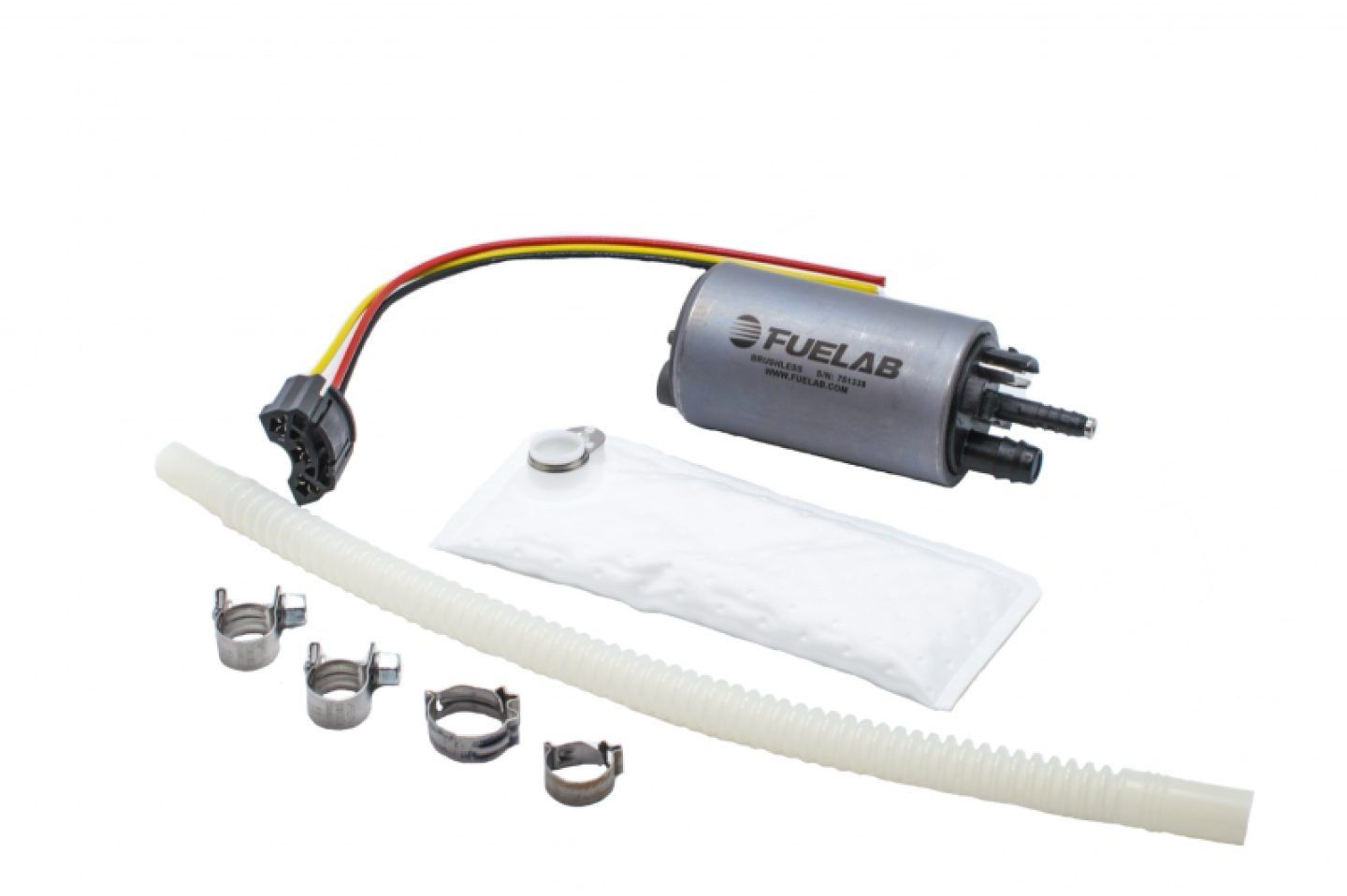 FUELAB 496 Series In-Tank Brushless Fuel Pumps 49614 Pump, 132 gph/500 lph, E85, Gasoline, Methanol, Universal
