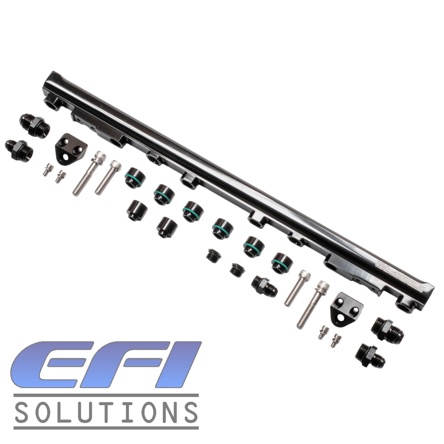 Top Feed Fuel Rail (2JZ-GTE) "Toyota" (Black)