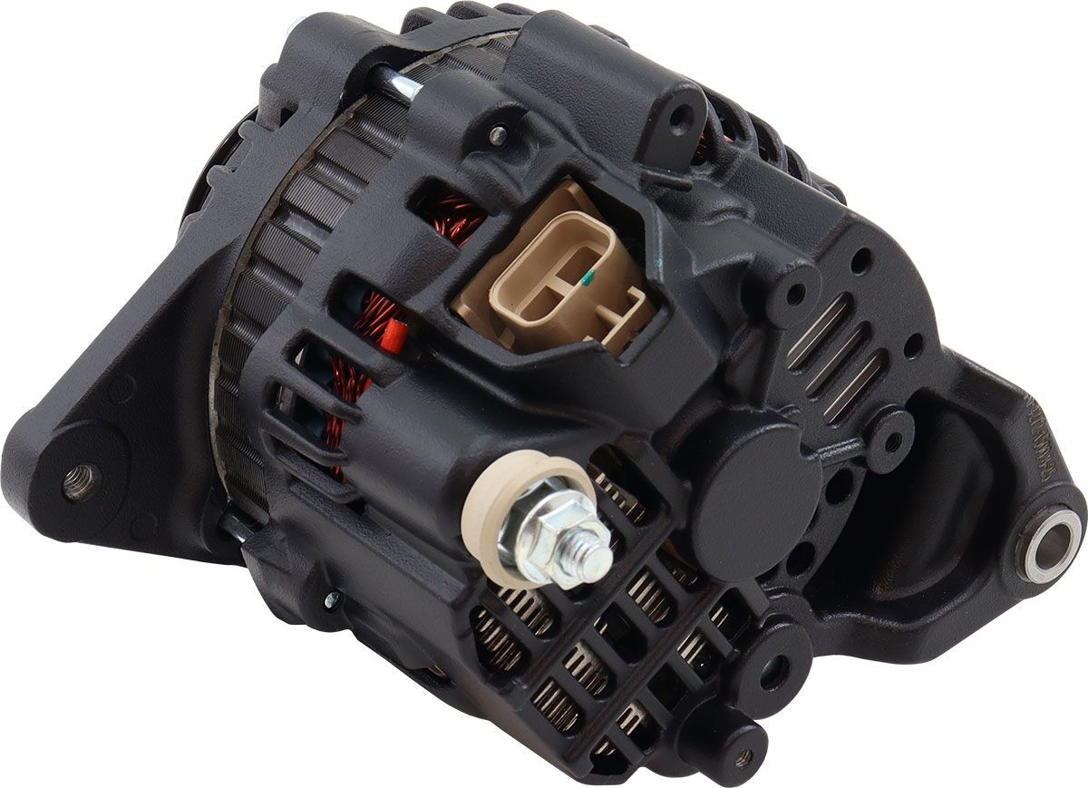 Aeroflow 130 AMP High Output Direct Fit Alternator - Black Finish