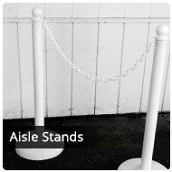 Aisle Stand And Chain White