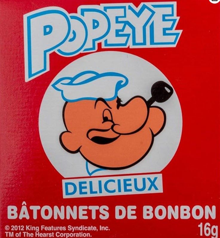 Popeye Candy Sticks
