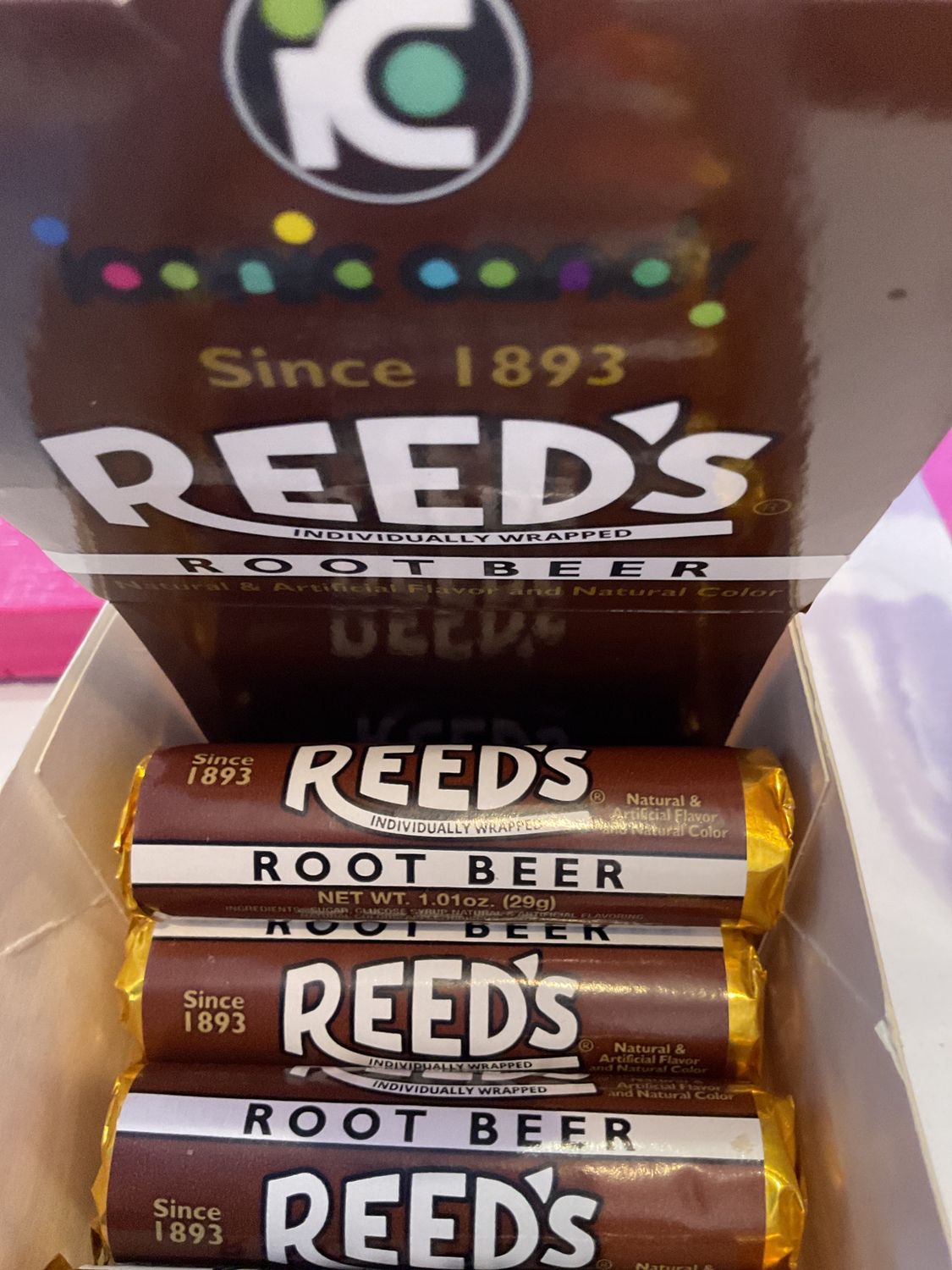 Reed’s Rolled Candy, Flavour: Root Beer