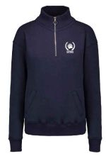 Ladies Quarter Zip Pullover Sweatshirt
