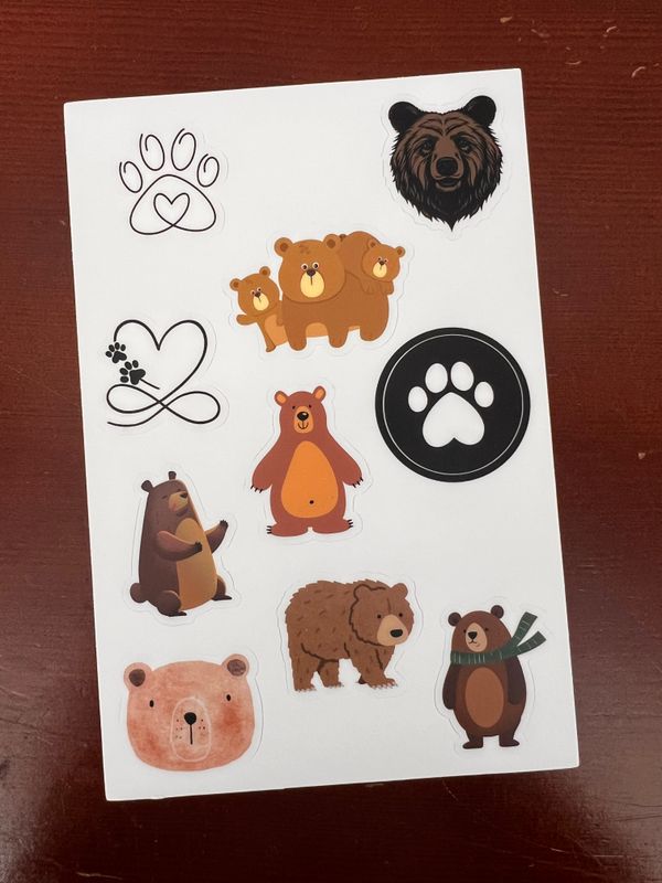 Grizzly Sticker Sheets