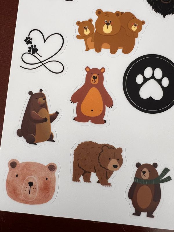 Grizzly Sticker Sheets