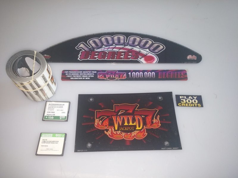 Bally S9000 Game Kit 100,000 Degrees 777 Wild 5 Reel w/Software