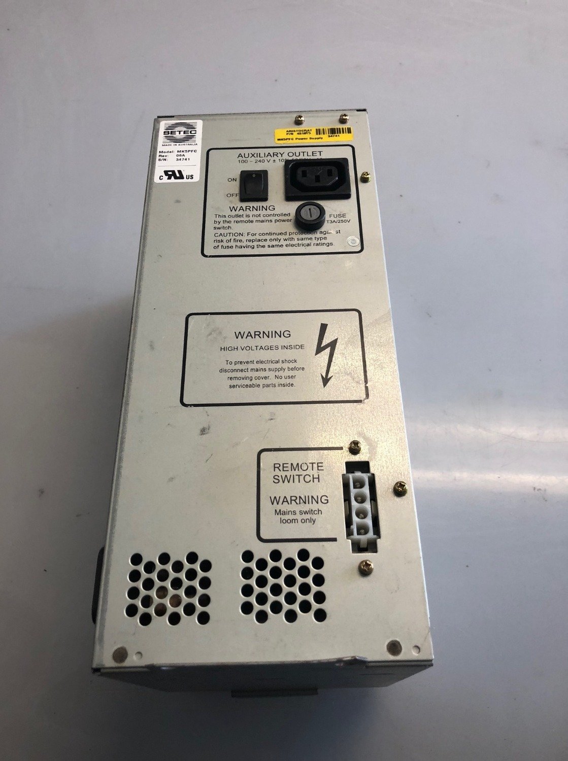 Aristocrat MK5PFC Power Supply (MK5-6 Silver) 431673