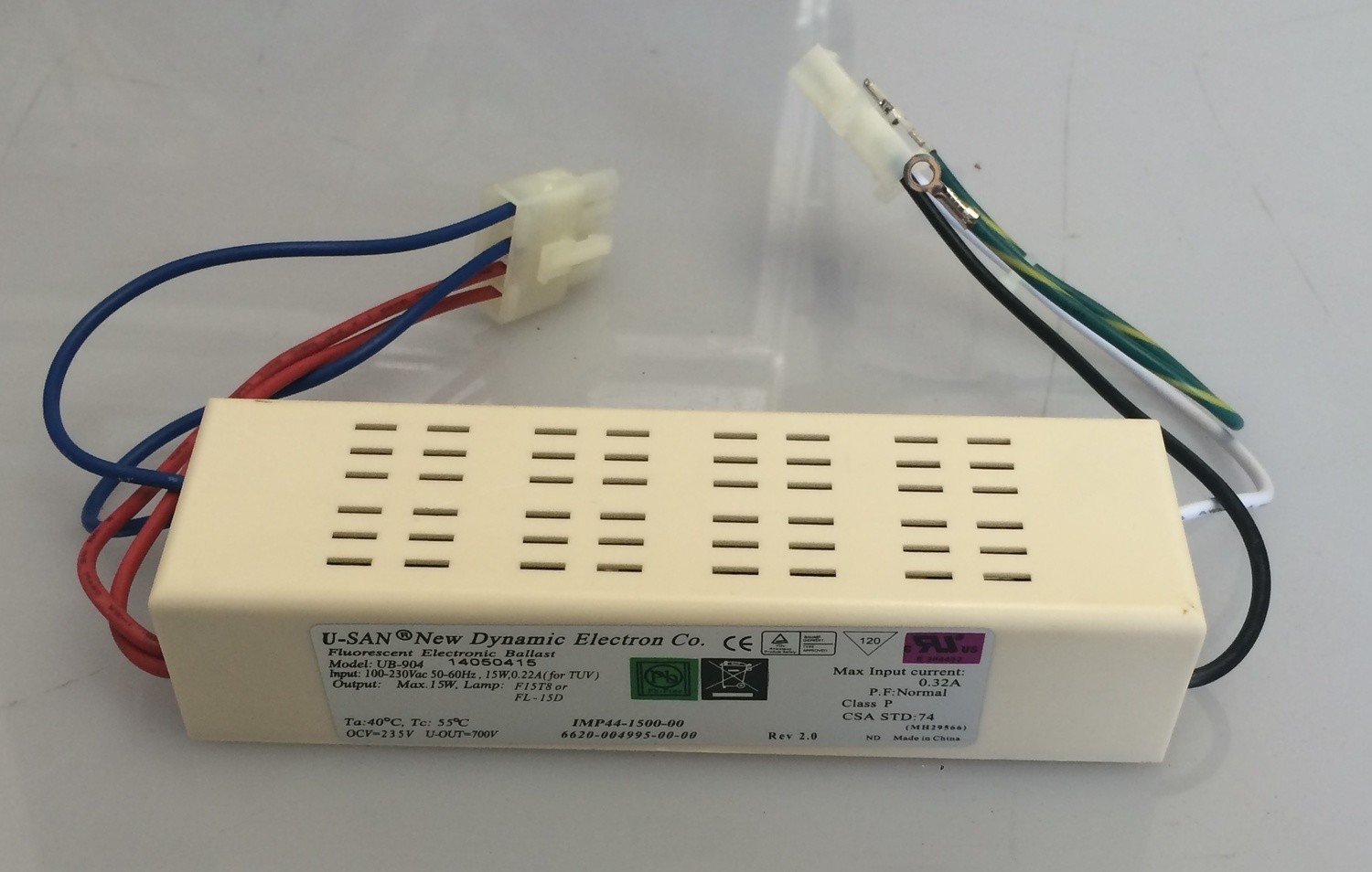 U-San Electronic Ballast (Model UB904)