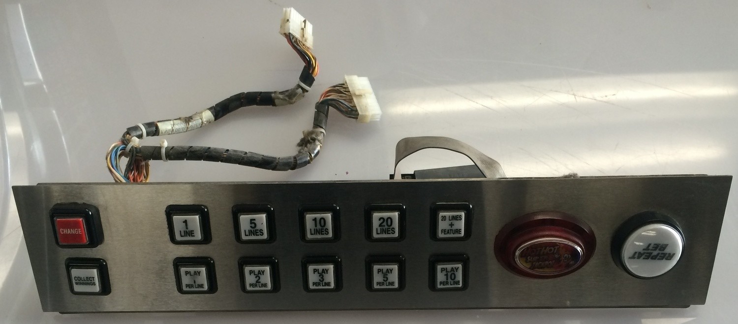 WMS BB1 Button Panel w/ Board and Harness (01-009788-13)