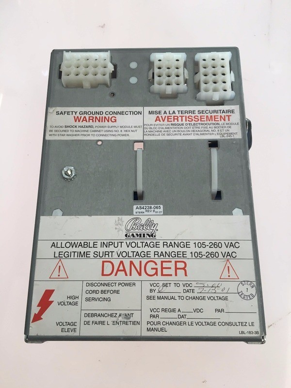 Bally S6000 Power Supply Assembly AS-4238-065