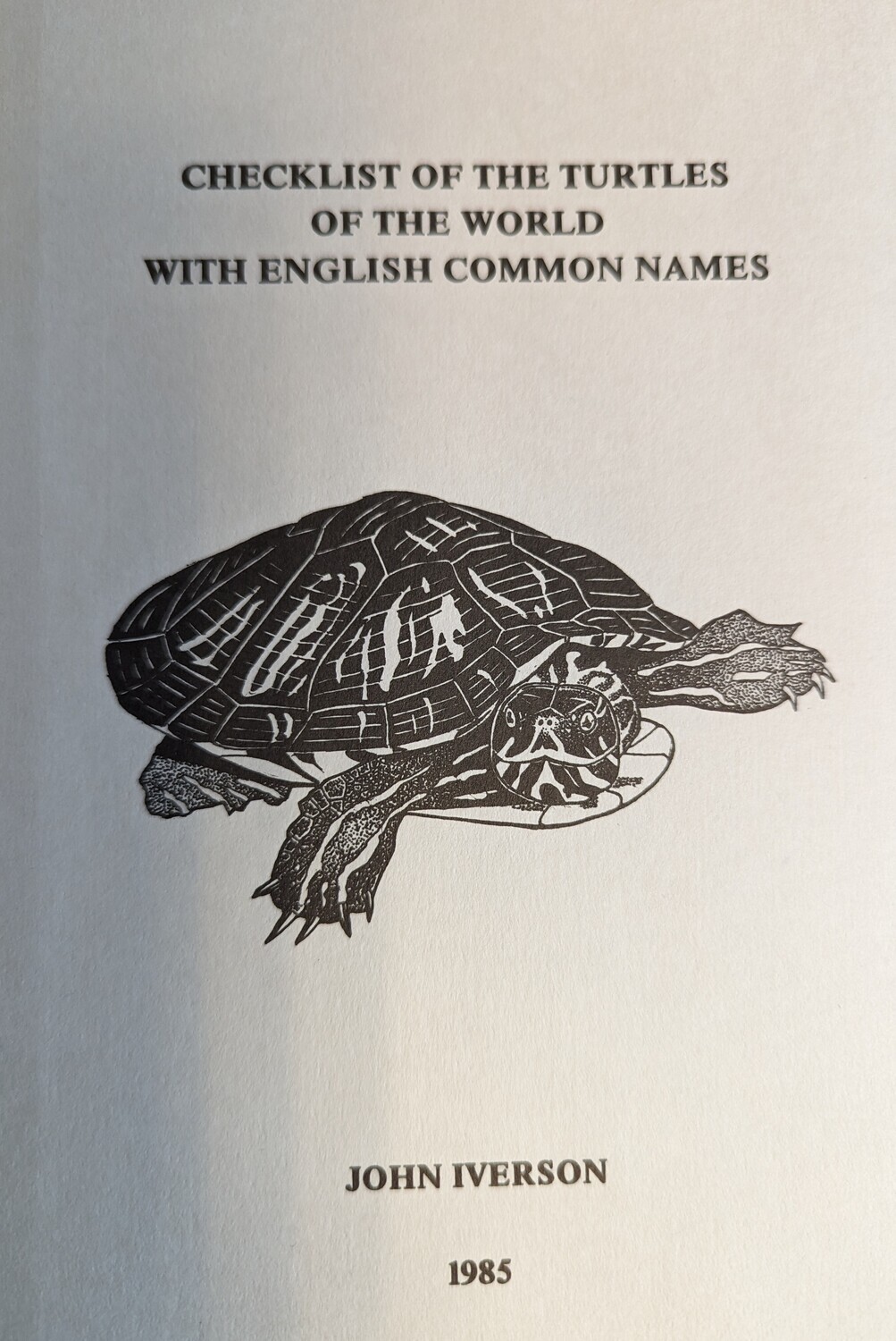 No.14 Checklist of the Turtles of the World with English Common Names