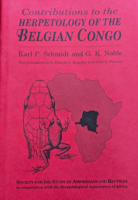 Contributions to the Herpetology of the Belgian Congo