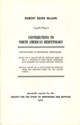Contributions to North American Herpetology