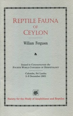 Reptile Fauna of Ceylon