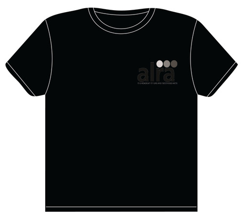 Black T-Shirt with Black ALRA logo