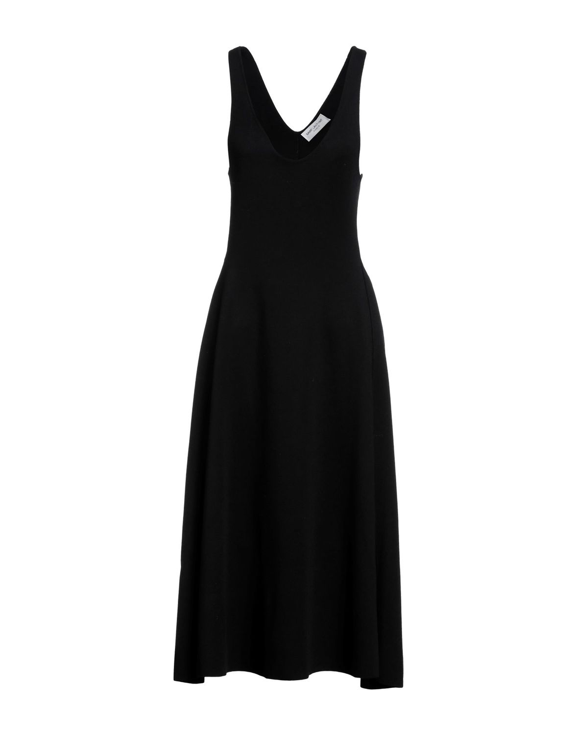 Платье SAINT LAURENT Шерсть Чёрный