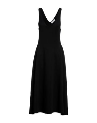 Платье SAINT LAURENT Шерсть Чёрный