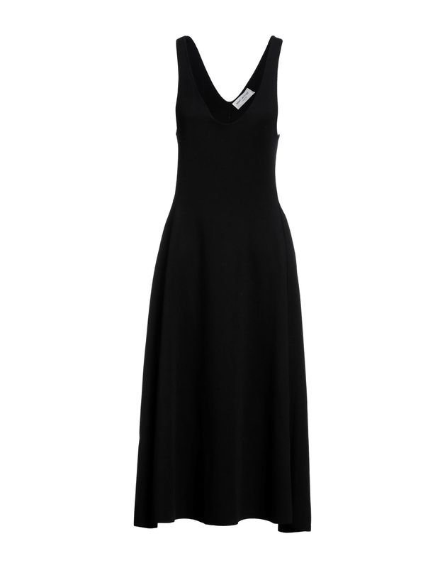 Платье SAINT LAURENT Шерсть Чёрный