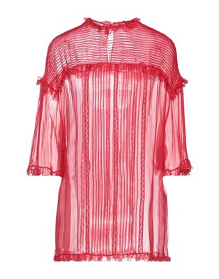 Джинсовая рубашка VALENTINO GARAVANI Шелк Красный