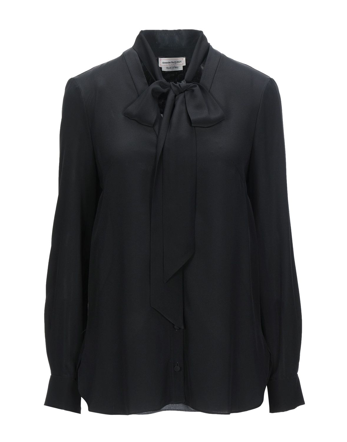 Блузка ALEXANDER MCQUEEN Шелк Чёрный