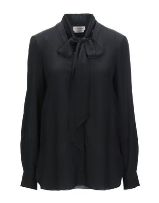 Блузка ALEXANDER MCQUEEN Шелк Чёрный
