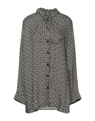 Блузка BALMAIN Купро Бежевый