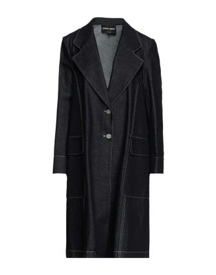Джинсовая куртка GIORGIO ARMANI Хлопок Синий