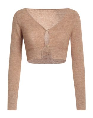 Кардиган JACQUEMUS Шерсть-мохер Верблюжий