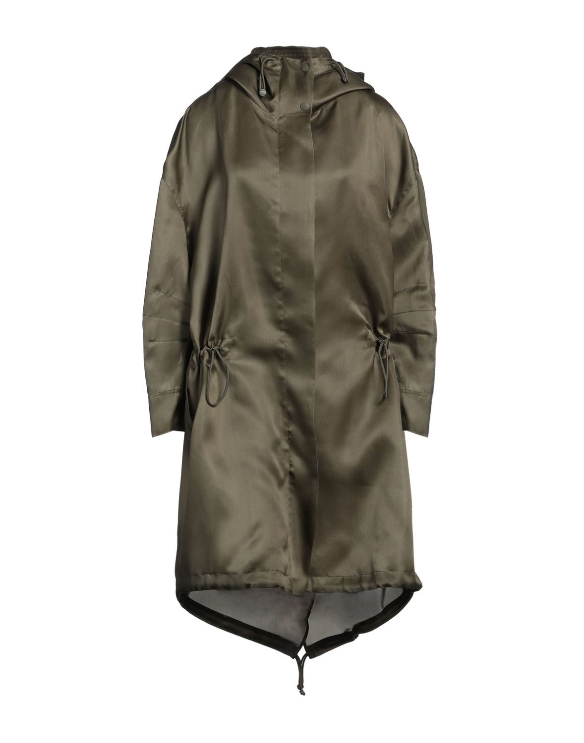 Парка MAX MARA Шелк Зелёный милитари