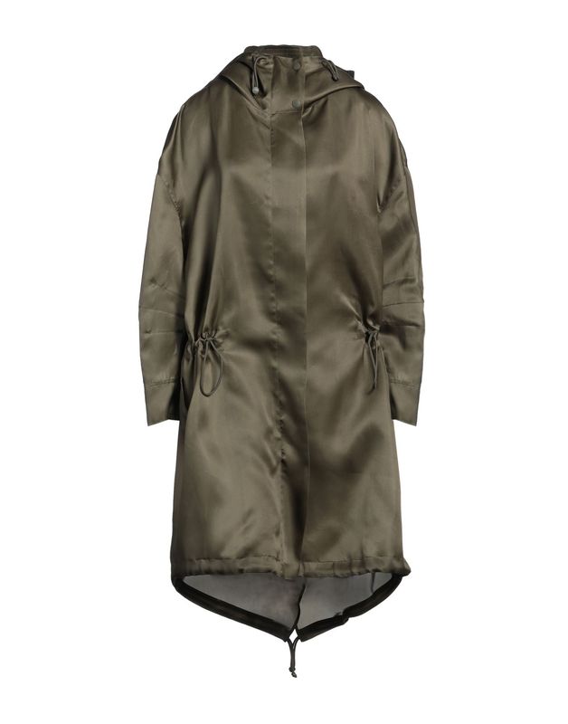 Парка MAX MARA Шелк Зелёный милитари