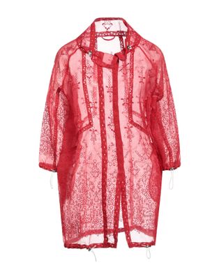 Плащ ERMANNO SCERVINO Полиэстер Красный
