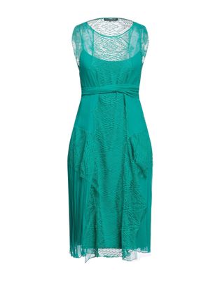 Платье ALBERTA FERRETTI Шелк Изумрудный