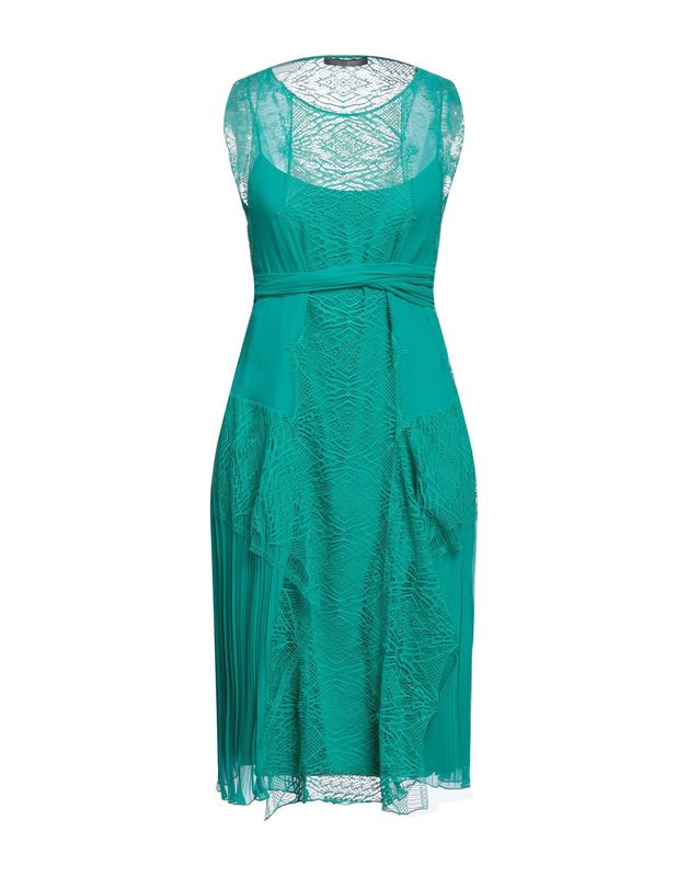 Платье ALBERTA FERRETTI Шелк Изумрудный
