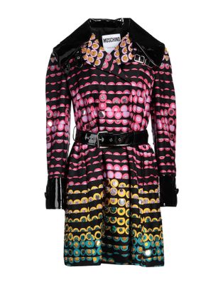 Плащ MOSCHINO Шелк Чёрный