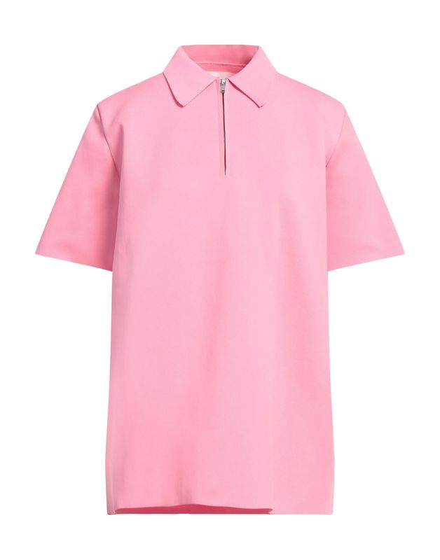 Поло JIL SANDER Полиэстер Розовый