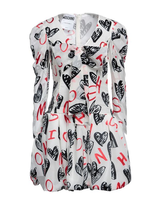 Платье MOSCHINO Вискоза Белый